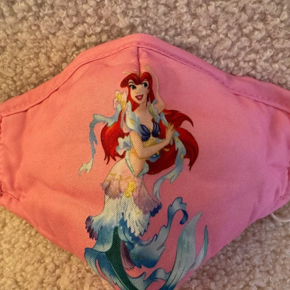 Set of 5 Kids Disney Princess Face Masks